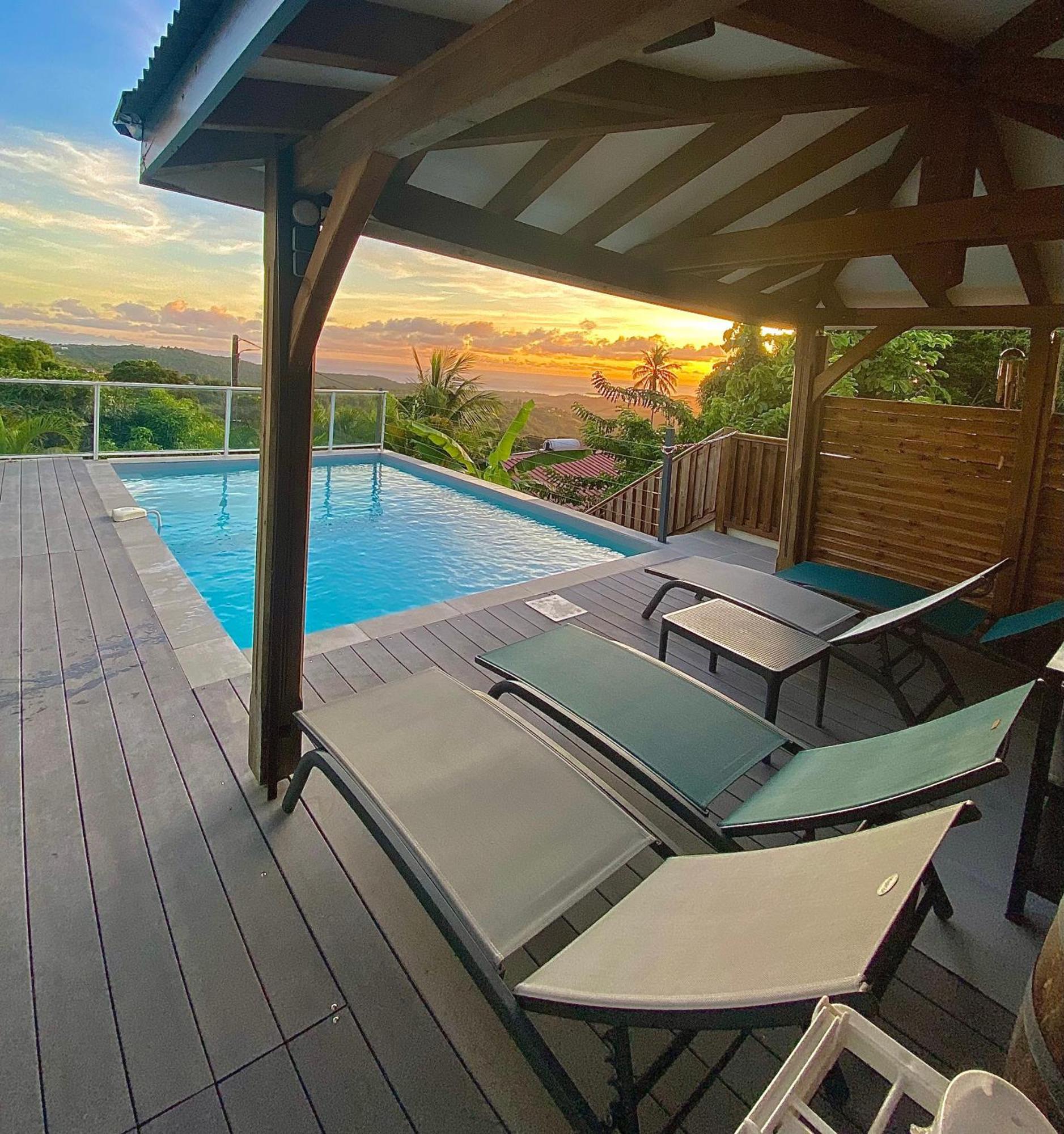 Les Villas Pameyaque 2 F2 Avec 1 Piscine Et 1 F3 Avec 1 Piscine, Superbe Vue Sur La Mer Riviere-Salee Exterior photo
